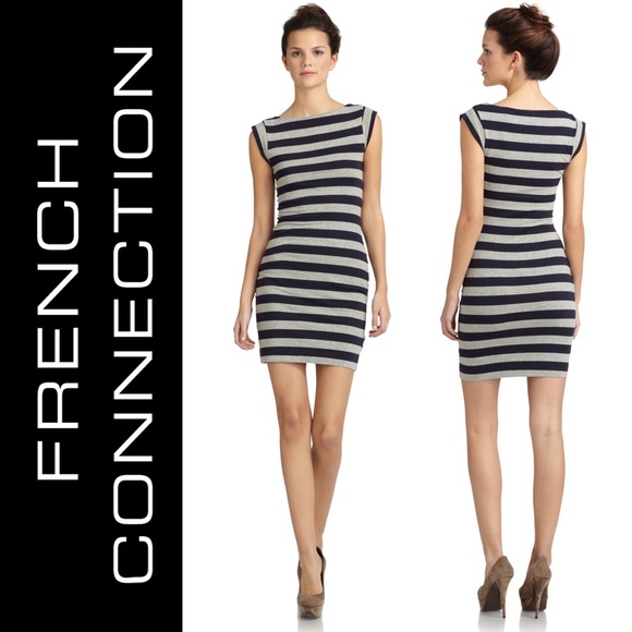 2/$50 New French Connection Nautical Stretch Dress - Picture 13 of 13